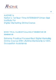Digital Marketing Online Course