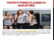 Youth Fitness Classes in Guildford
