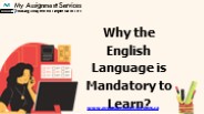 Why the English Language is Mandatory to Learn?