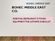 Essential Restaurant Kitchen Equipment The Ultimate Checklist