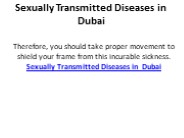 Sexually Transmitted Diseases in Dubai