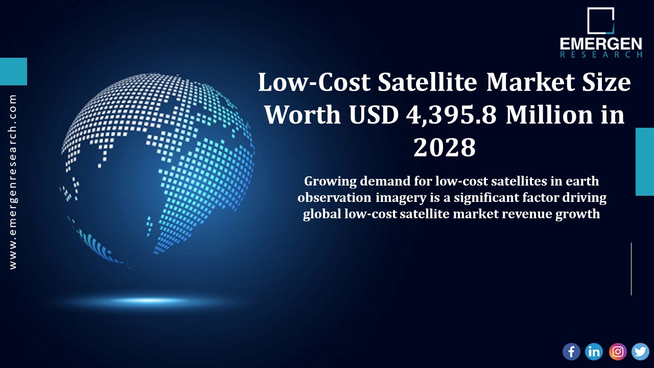 Low-Cost Satellite Market Size Worth USD 4,395.8 Million in 2028 ...