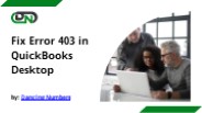 Fix Error 403 in QuickBooks Desktop