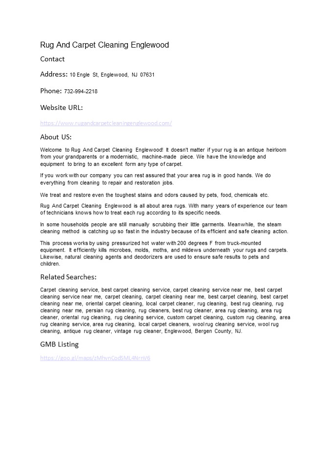 PPT Rug And Carpet Cleaning Englewood PowerPoint presentation free