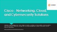 Cisco - Networking, Cloud, and Cybersecurity Solutions