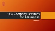 SEO Company Services for A Business