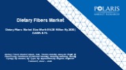 Dietary Fibers Market 2022