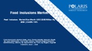 Food Inclusions Market 2022