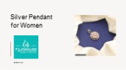 Silver Pendant for Women