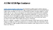 ASTM A358 Pipe Guidance