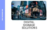 Role of digital signage in marketing.