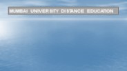 Mumbai University Distance Education