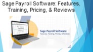 Sage Payroll Software: Features, Training, Pricing, & Reviews