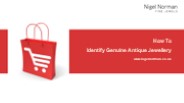 How To Identify Genuine Antique Jewellery