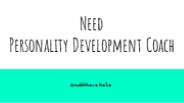 Personality Development Coach - Anubhavshala