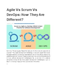 Agile Vs Scrum Vs DevOps: How They Are Different?