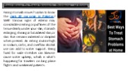 Best Ways To Treat Stomach Problems at Home