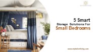 5 Smart Storage Solutions for Small Bedrooms