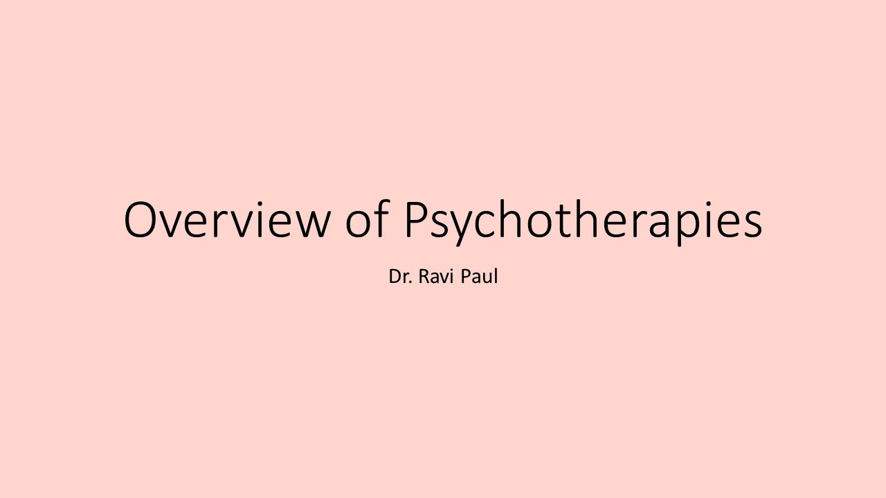 Overview of Psychotherapies