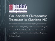 Car Accident Chiropractic Treatment In Charlotte NC