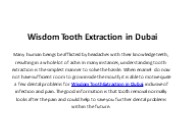 Wisdom Tooth Extraction in Dubai