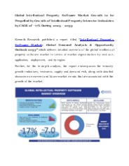 Intellectual Property Software Market Analysis
