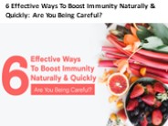 6 Effective Ways To Boost Immunity Naturally & Quickly