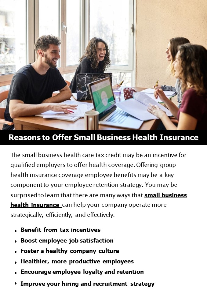 Reasons to Offer Small Business Health Insurance presentation | free to ...