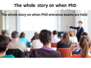 PhD Entrance Exam Dates
