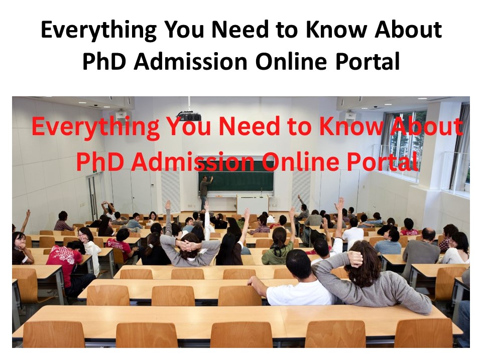 PhD Admission Online Portal
