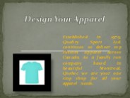 Design Your Apparel