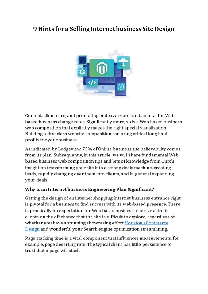 Best ecommerce design in Houston