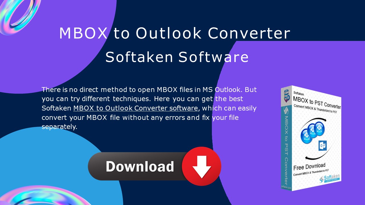MBOX to Outlook Converter | Softaken Software