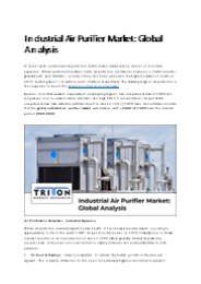 Industrial Air Purifier Market: Global Analysis