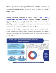 Legal Practice Management Software Market Analysis