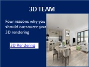 Four reasons why you should outsource your 3D rendering