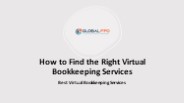 How to Find the Right Virtual Bookkeeping Services in USA?