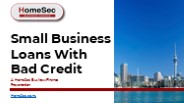 Small Business Loans With Bad Credit