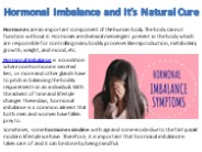 Hormonal Imbalance and It’s Natural Cure