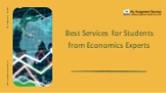 Best Services for Students from Economics Experts
