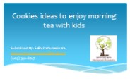 Cookies ideas to enjoy morning tea with kids