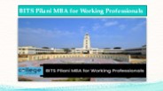 BITS Pilani MBA for Working Professionals