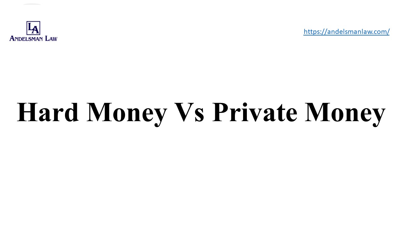 Hard Money vs Private Money