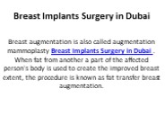 Breast Implants Surgery in Dubai