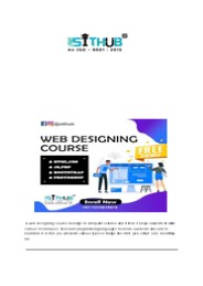 Web Designing Course in Uttam Nagar
