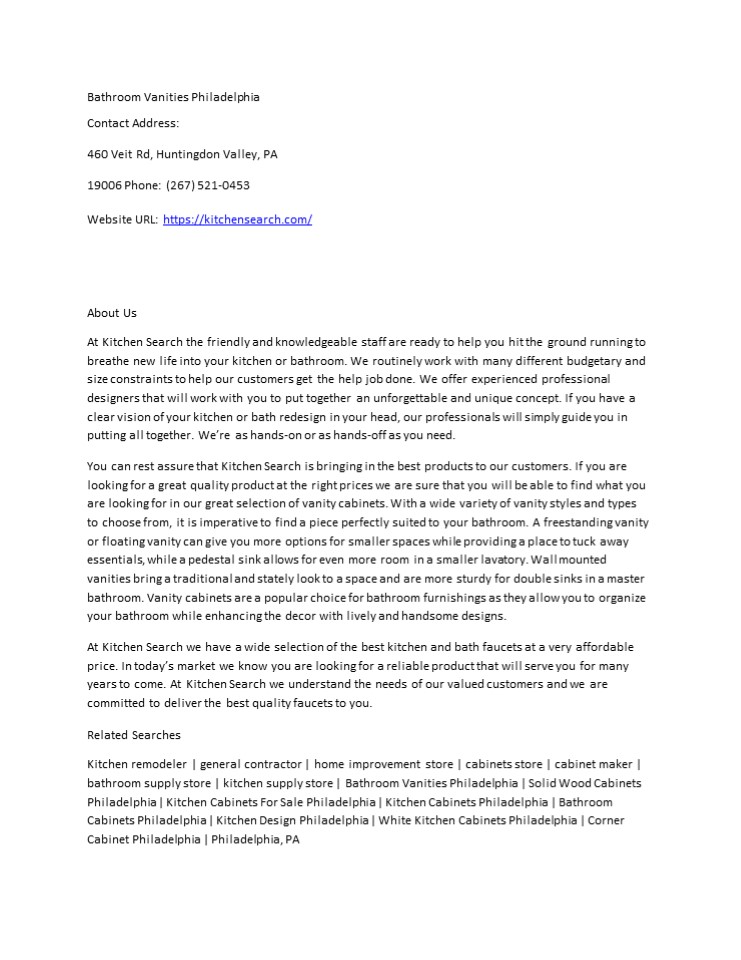 PPT Bathroom Vanities Philadelphia PowerPoint presentation free to