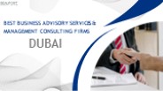 Best Business Advisory Services & Management Consulting Firms Dubai