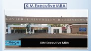 XIM Executive MBA