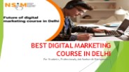 Best Digital Marketing Course in Delhi