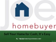 Sell Your Home for Cash; It’s Easy